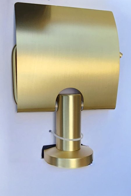 ✨ حامل مناديل حمّام – ذهبي مطفي